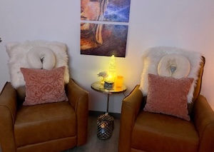 A Cushy Chair Awaits You. Come Try a Professional Foot Soak!
