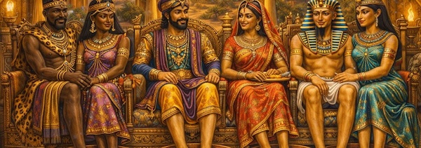 An Early Summit, Roughly 2nd-3rd Century BCE: 3 Great Powers Relax Together Enjoying Foot Soaks