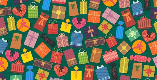 Selected gift card background from over 200 choices