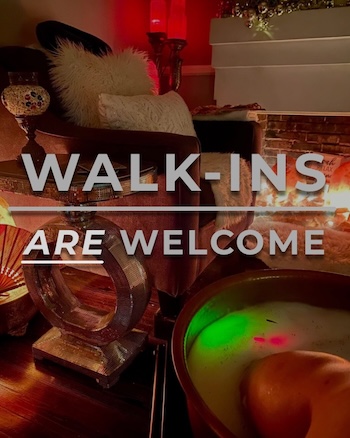 Walk-in foot soak appointments welcomed