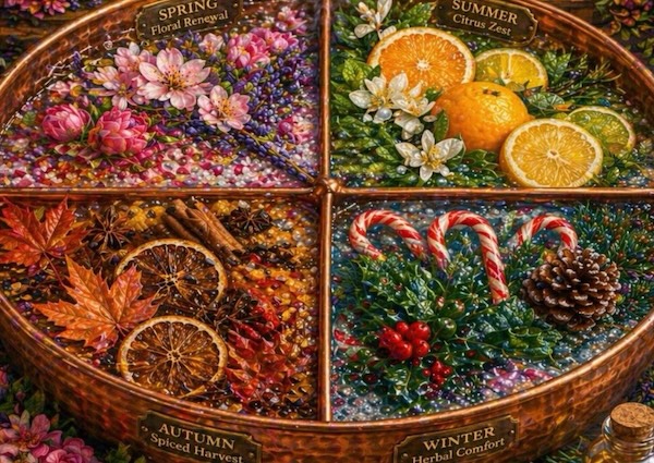 Very special seasonal soaks are now available, delivering a taste of every season