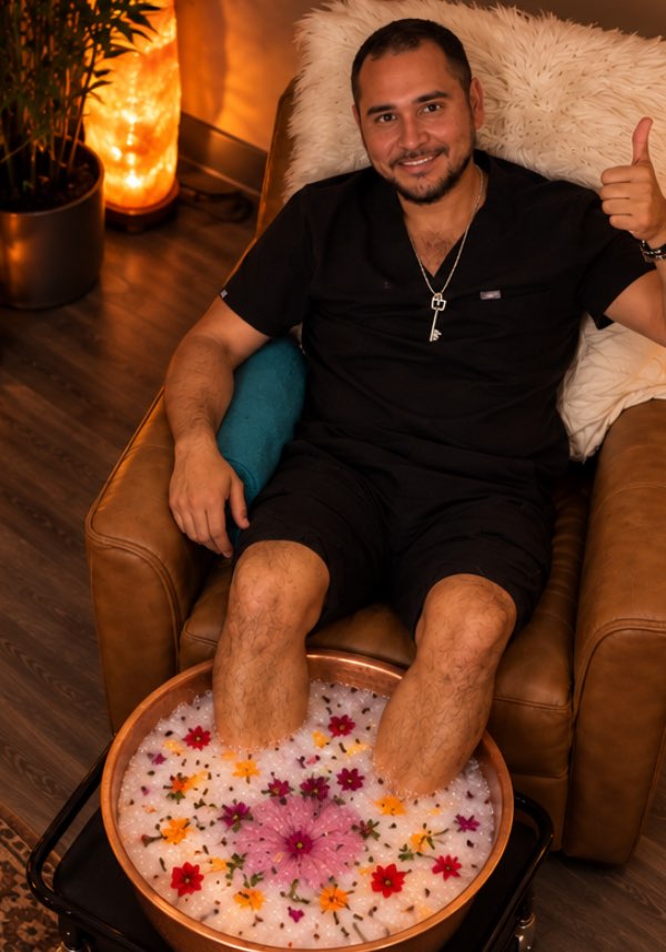 Amazing. Very unique, relaxing and peaceful. A perfect 10. My feet feel brand new.